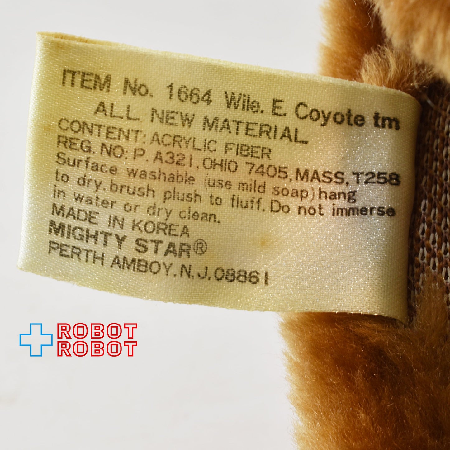 マイティースター ルーニー・テューンズ ワイリー・コヨーテ ハンドパペット ぬいぐるみ 人形