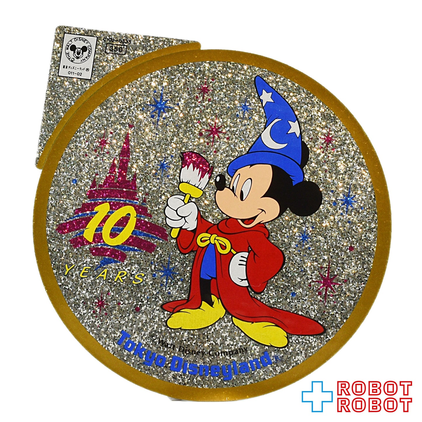 ディズニー TDL 10周年 ファンタジア ソーサラーミッキー ステッカー
