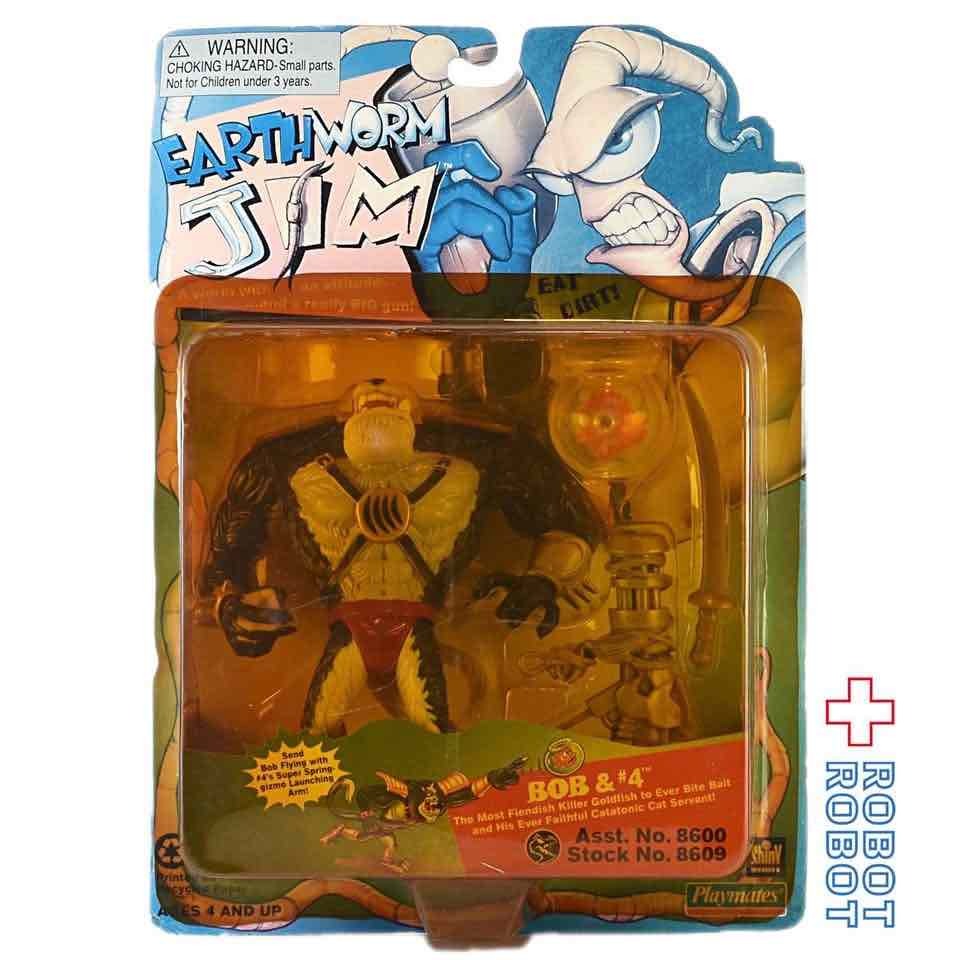 プレイメイツ アースワームジム ボブ & #4 アクションフィギュア