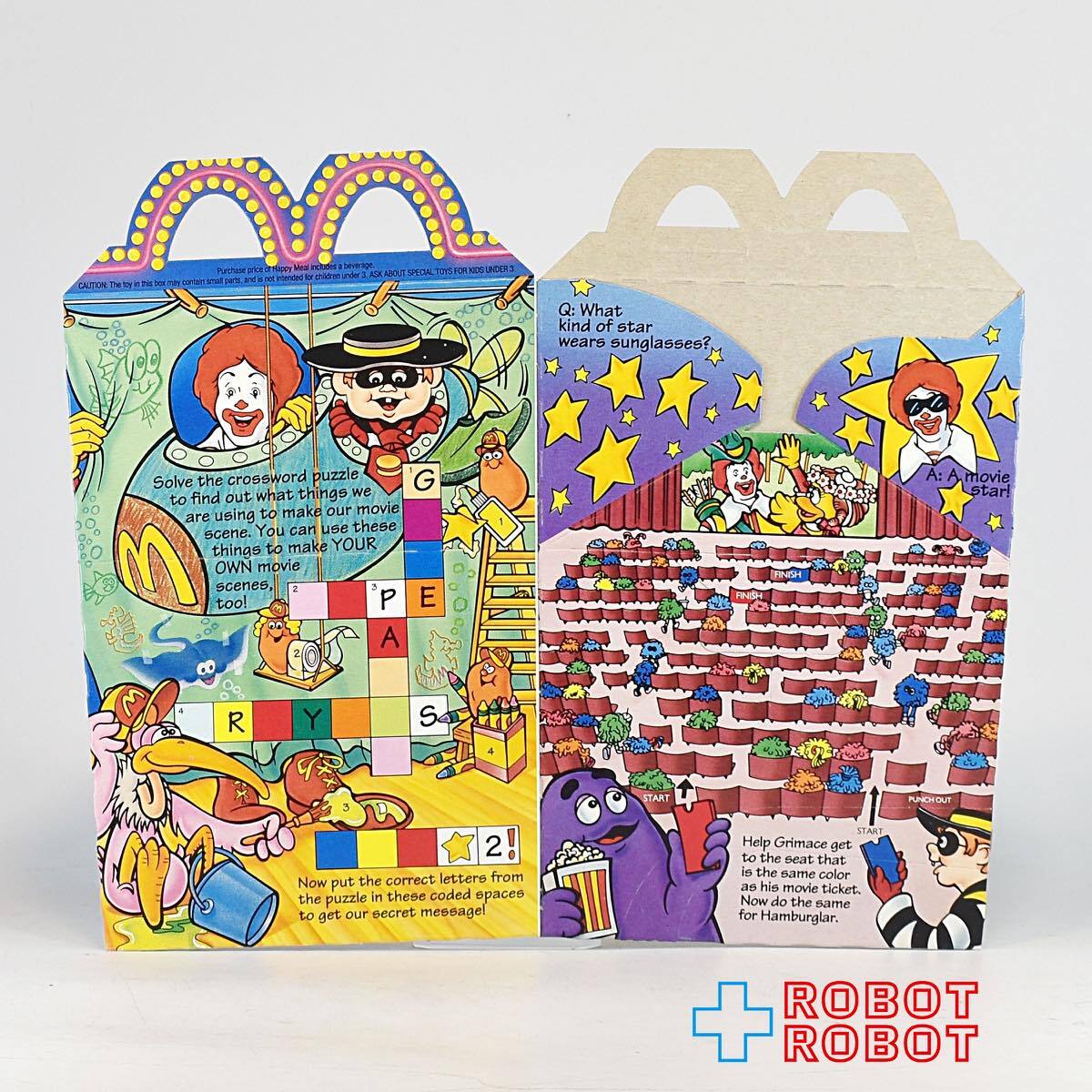 マクドナルド ハッピーセット空箱 メイキングムービー ロナルドとなかまたち クロスワード