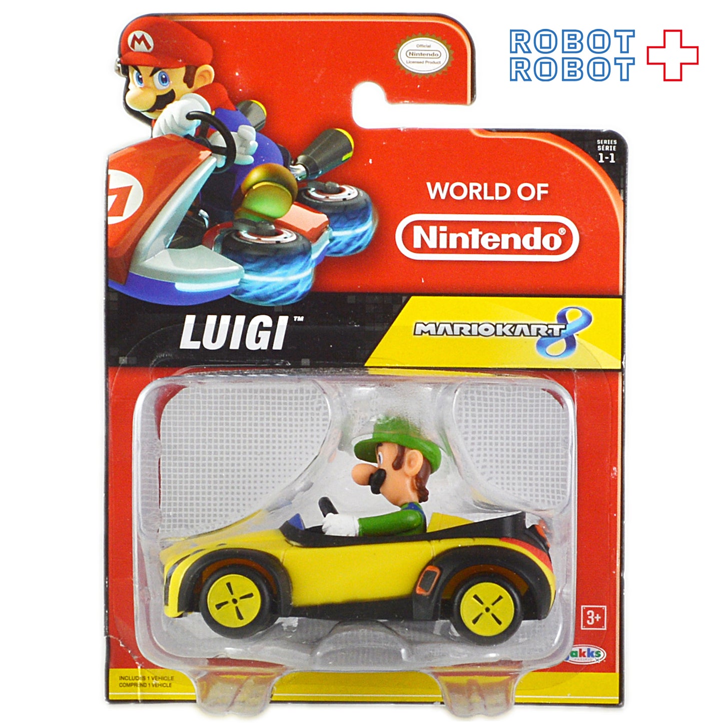 ワールドオブニンテンドー series 1-1 マリオカート / ルイージ 2.5インチアクションフィギュア