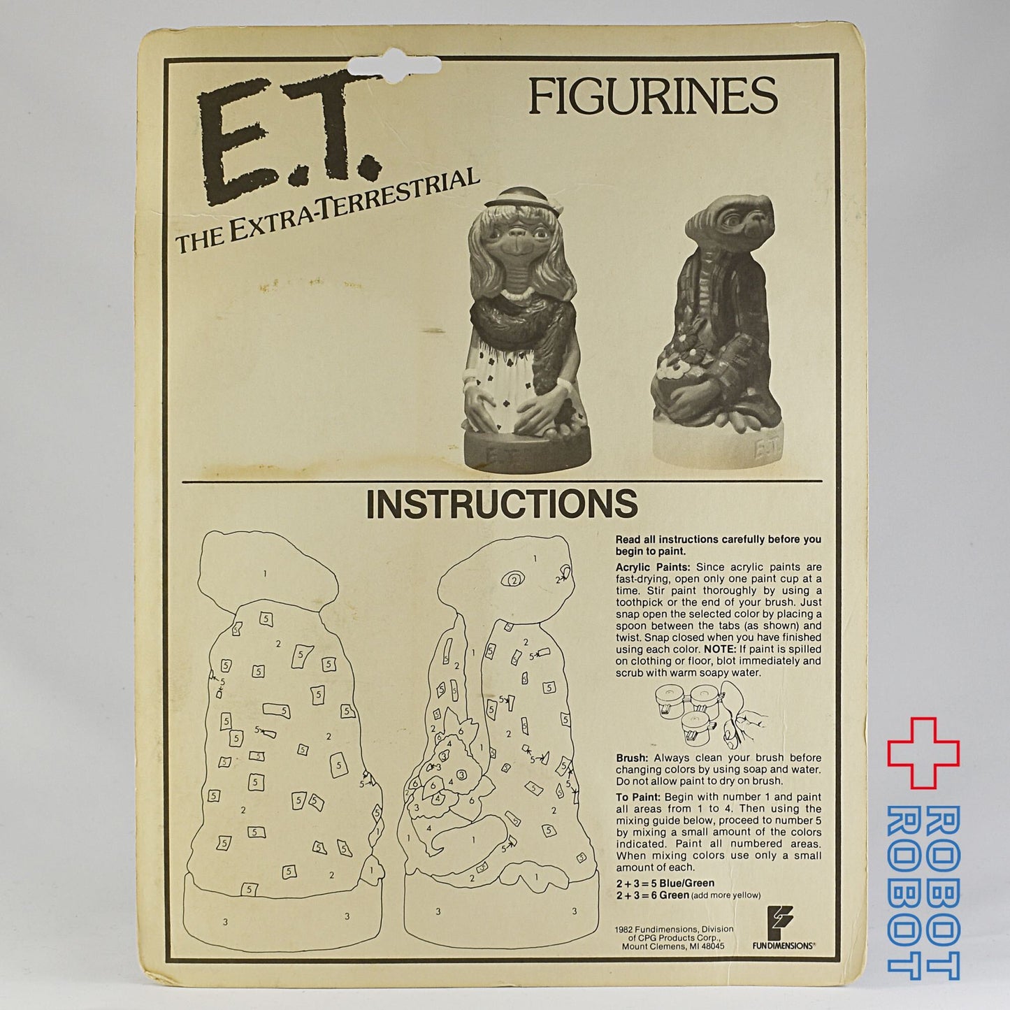 E.T. ソフビフィギュア アクリルペイント セット