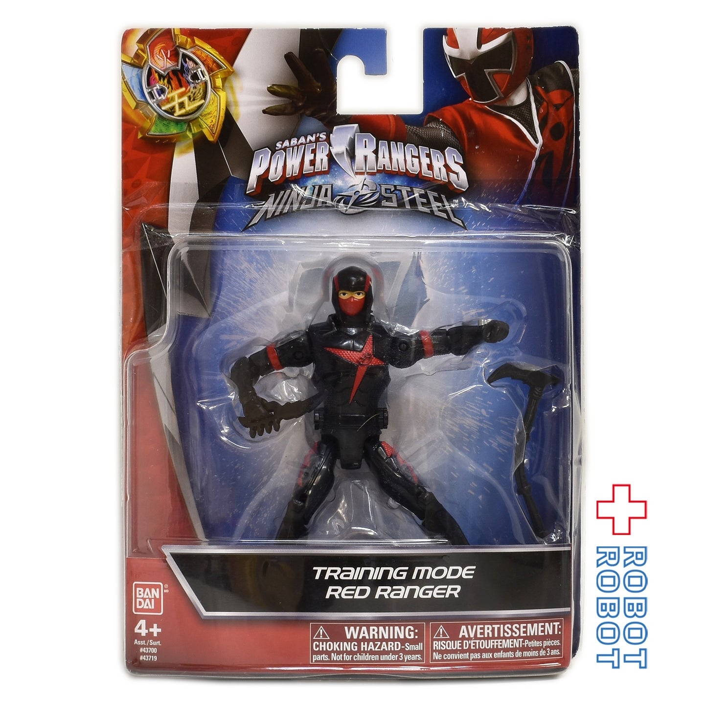 バンダイ パワーレンジャー ニンジャスティール 赤レンジャー トレーニング アクションフィギュア