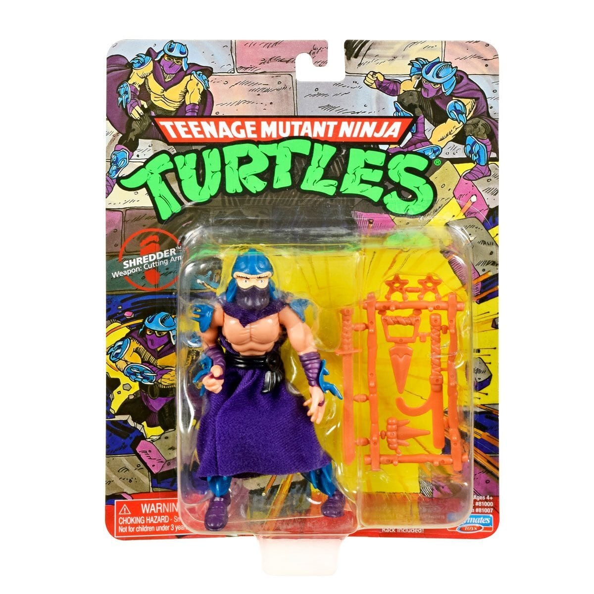 〔7月下旬入荷予定〕プレイメイツ タートルズ TMNT オリジナル・クラシック シュレッダー 4インチ ベーシックフィギュア 未開封