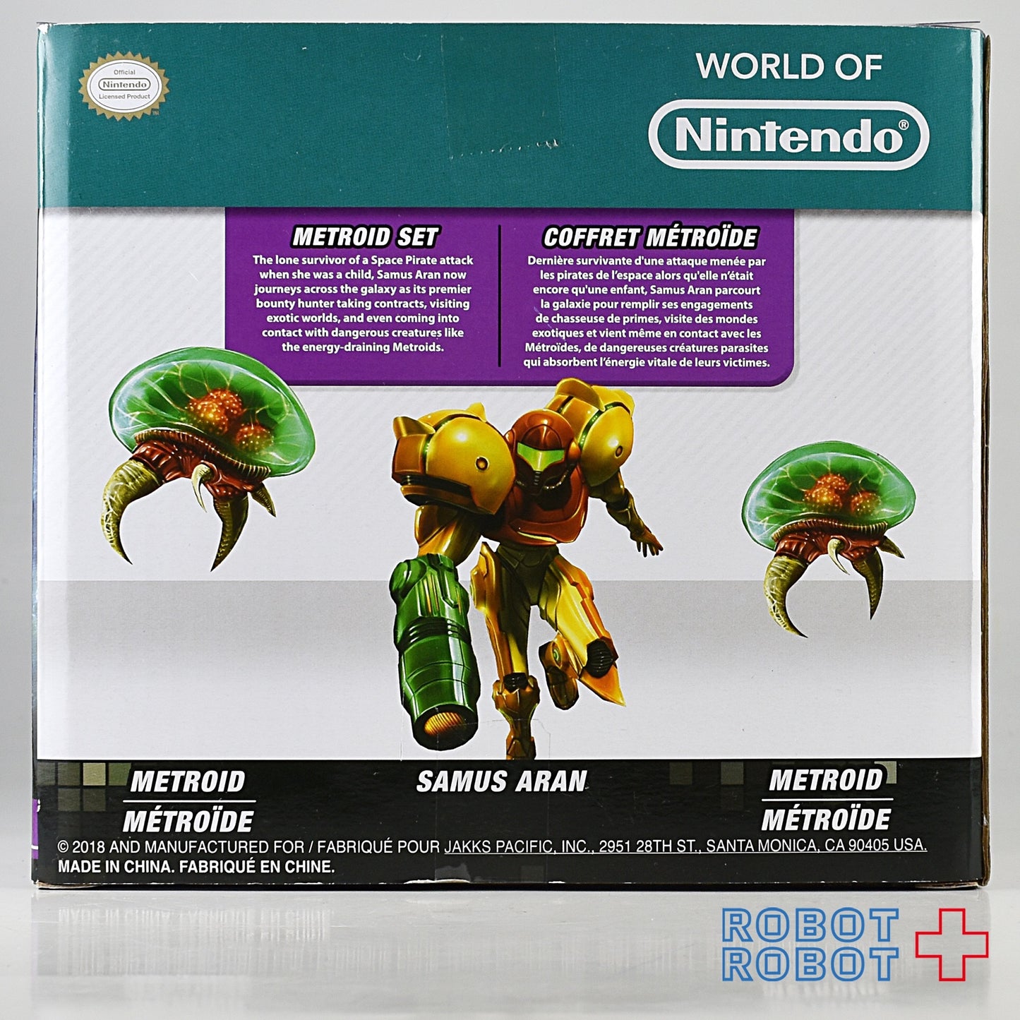 ワールドオブニンテンドー メトロイド サムス & メトロイド セット 2.5インチアクションフィギュア