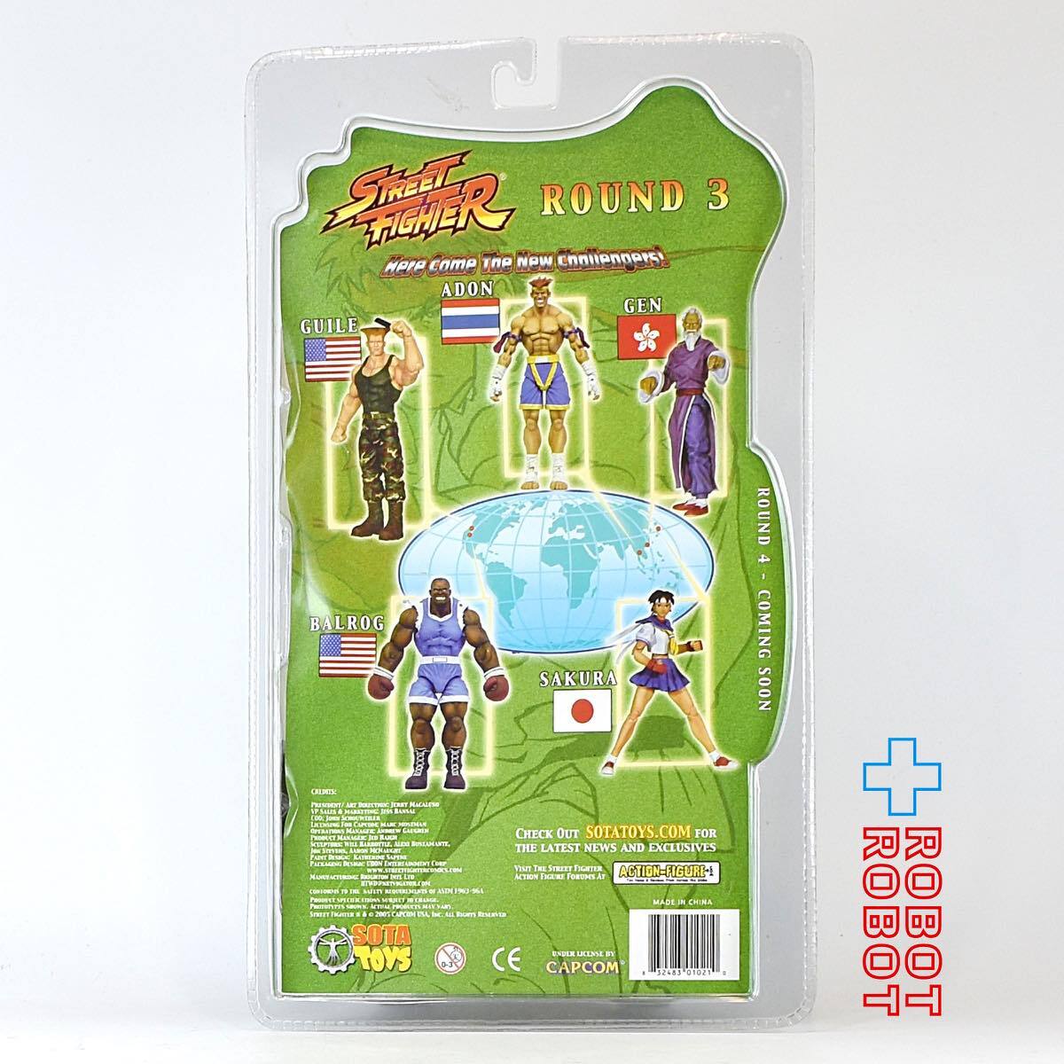 SOTA TOYS ストリートファイター ラウンド3 元 (ゲン) GEN 青道着ver アクションフィギュア