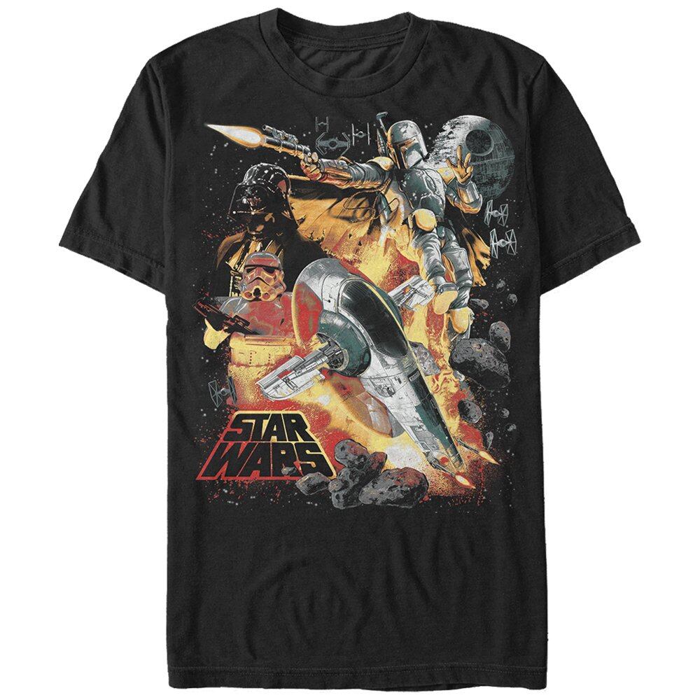 スター・ウォーズ Tシャツ Star Wars Empire Space Montage Black