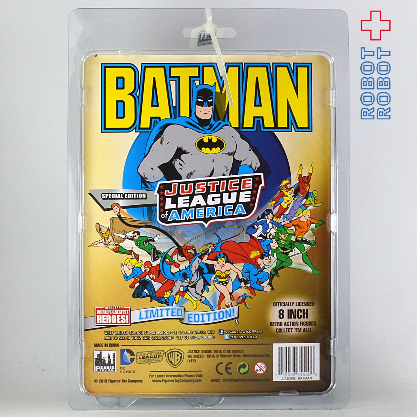 DC ジャスティス・リーグ JLAシリーズ1 バットマン 8インチ レトロ・フィギュア 未開封