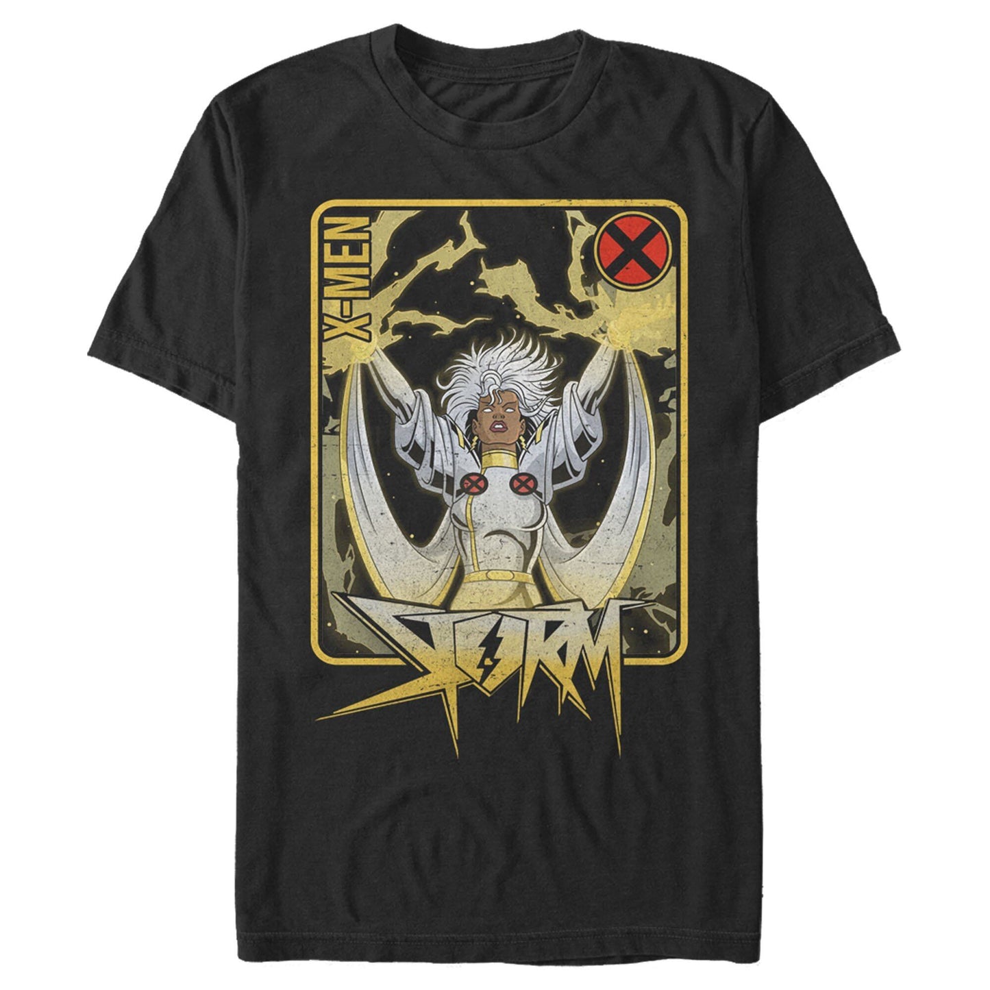 マーベル Tシャツ Marvel X-Men Storm Card Black