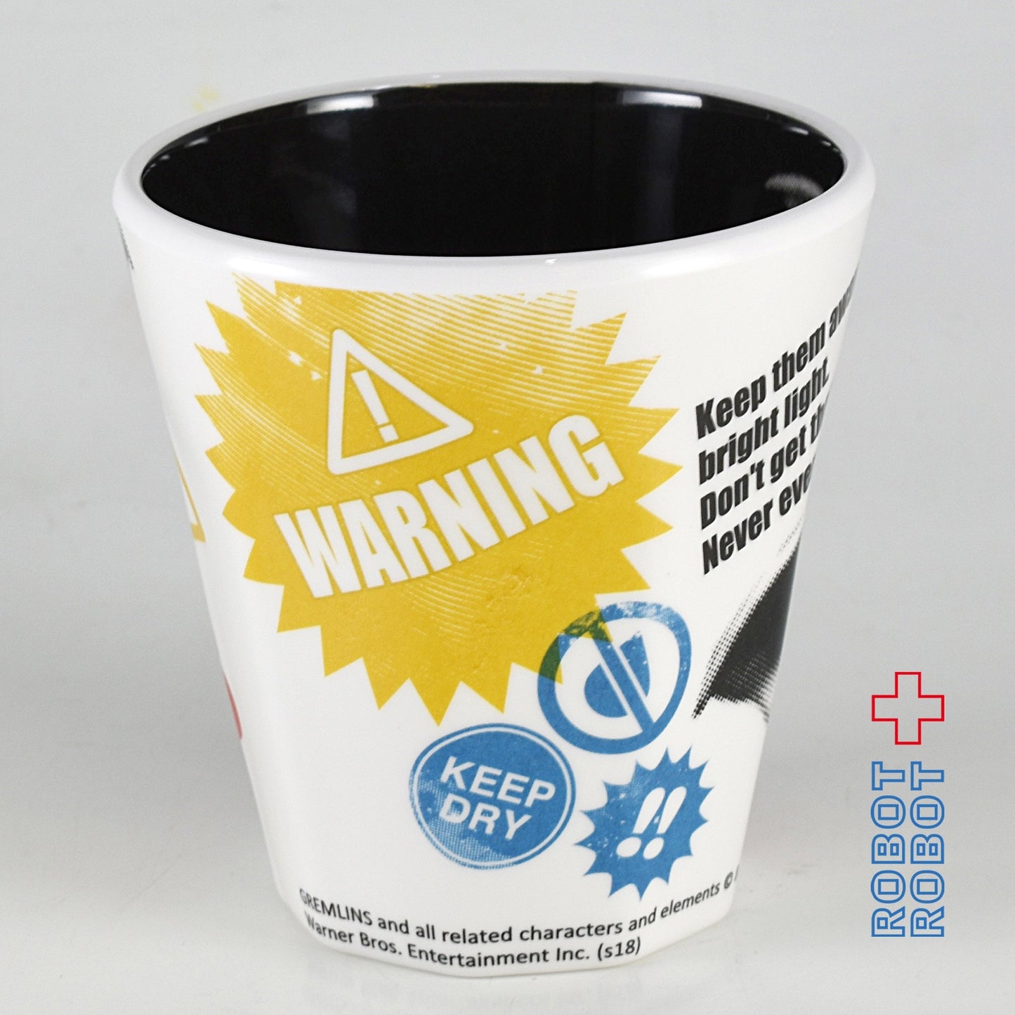 ティーズファクトリー Wプリント メラミンカップ グレムリン モノクロ