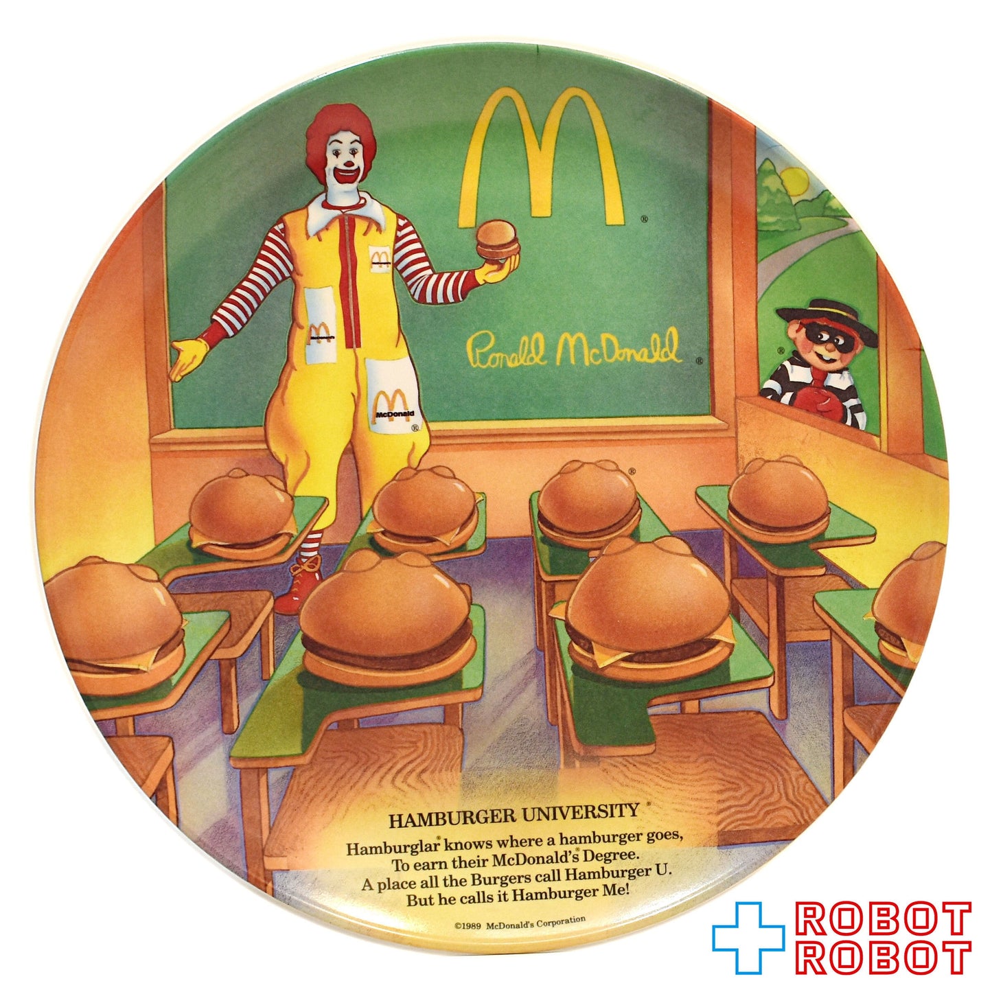 マクドナルド 絵皿 ドナルドのハンバーガー大学