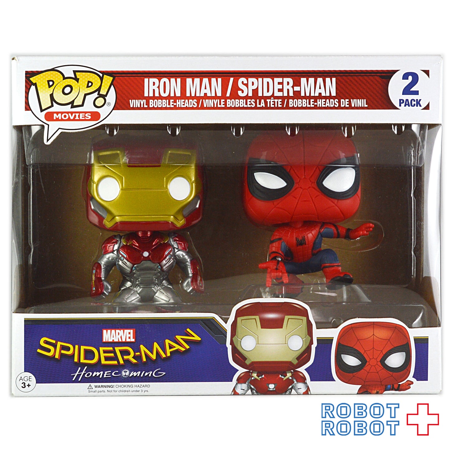 ファンコ POP MARVEL スパイダーマンホームカミング アイアンマン スパイダーマン 2パック