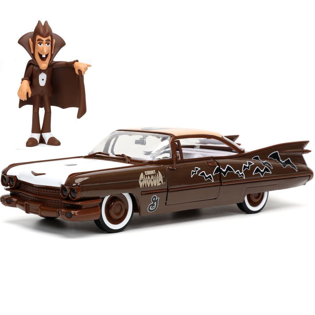 1959 キャデラック・クーペ・ドゥビル with カウントチョキュラ 1/24スケール ダイキャスト 未開封 企業物