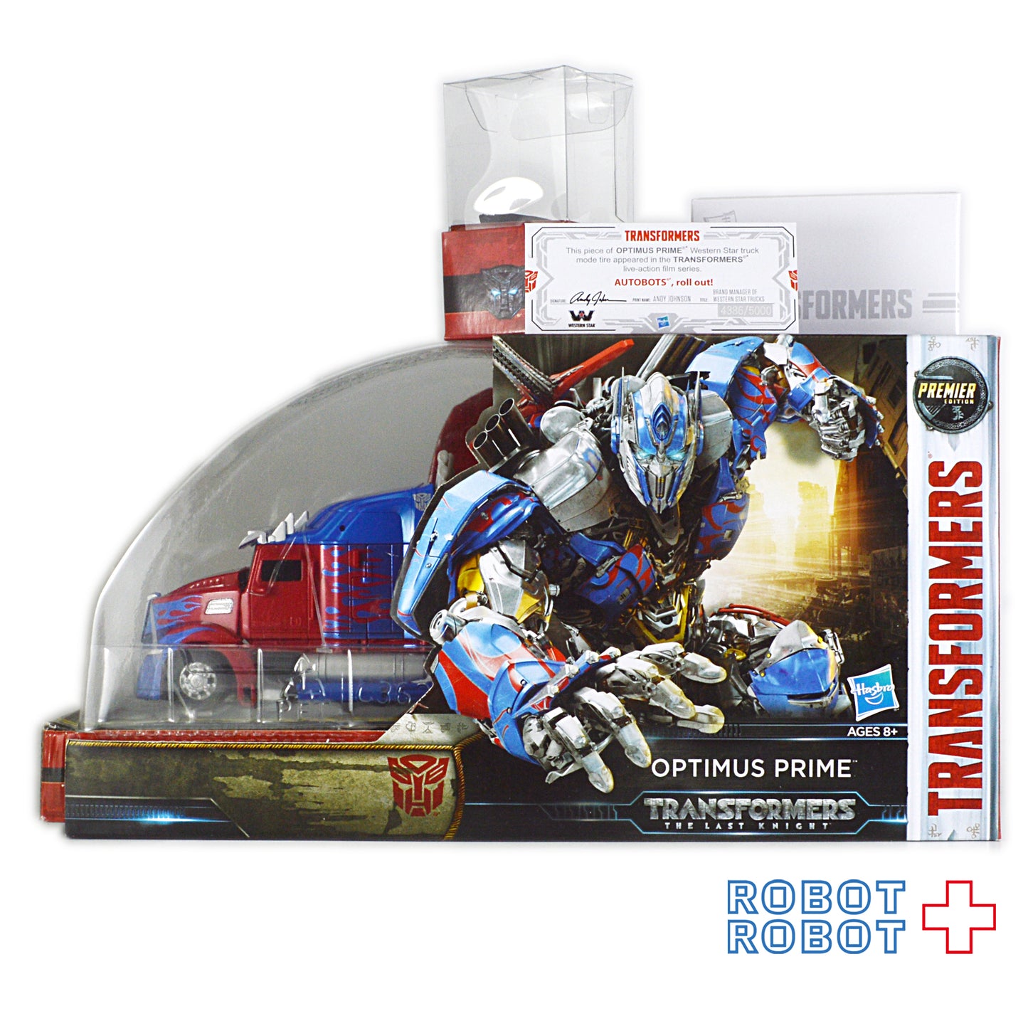 トランスフォーマー 最後の騎士王 SDCC 2017 コミコン限定 ボイジャークラス プレミアエディション オプティマスプライム ウェスタンスター・トラック タイヤピース付き