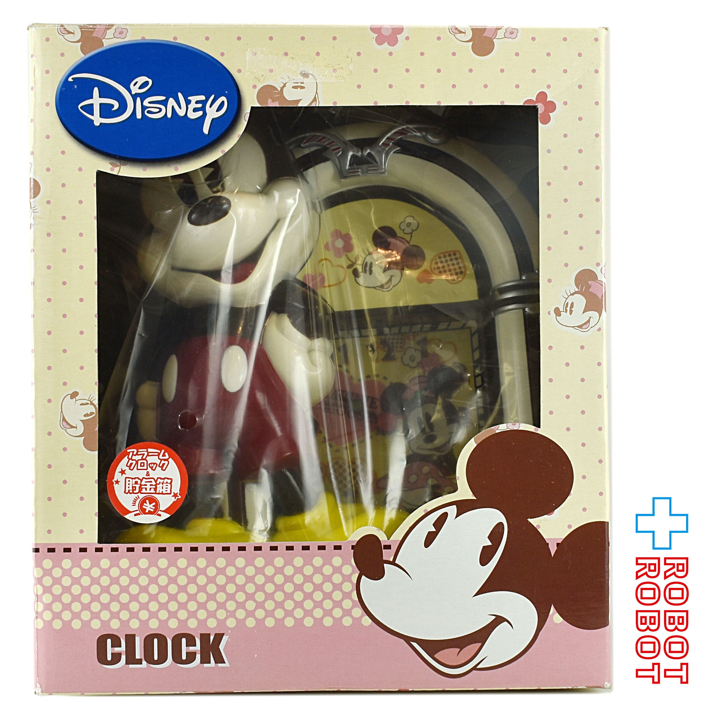 ディズニー ミッキーマウス コインバンク付きジュークボックス型クロック