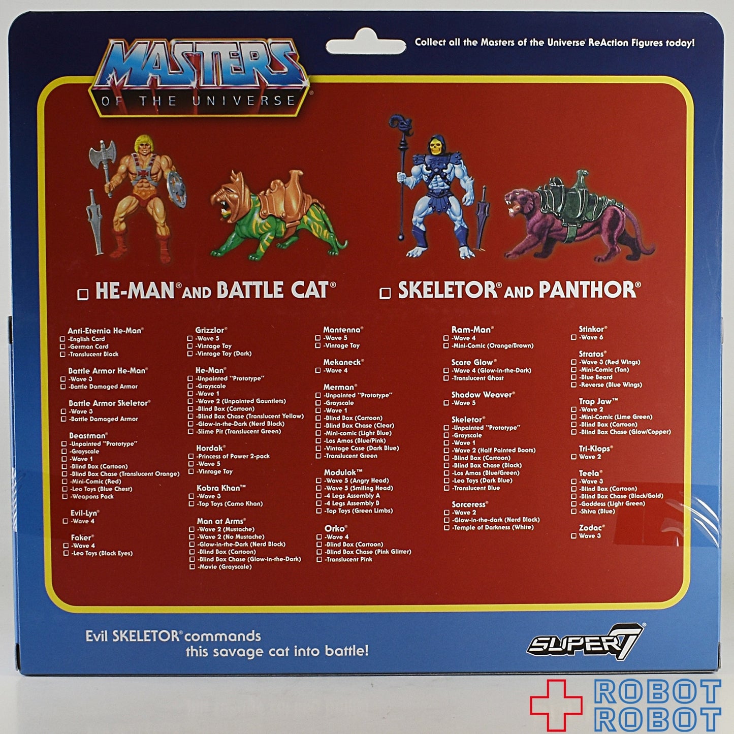 スーパー7 リ・アクション MOTU スケルター & パンサー アクションフィギュア