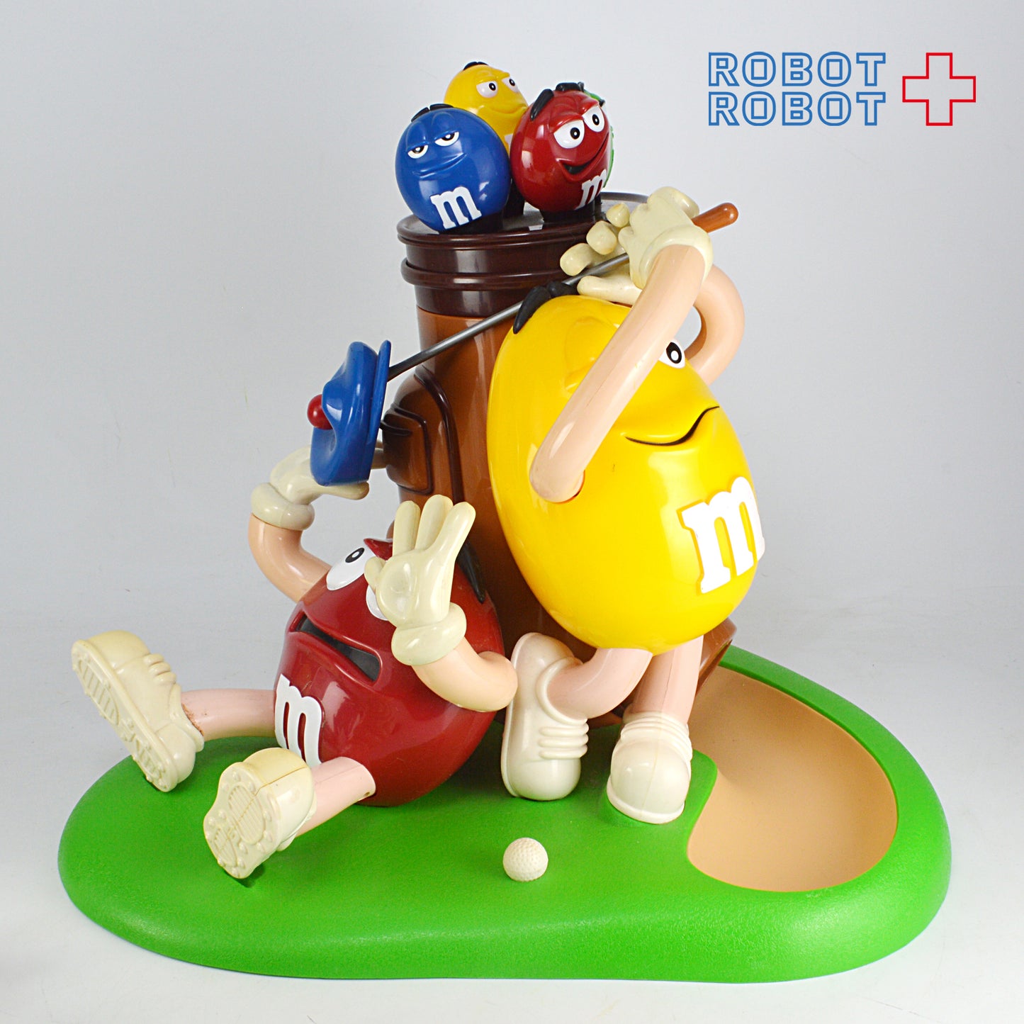 M&M's レッド&イエロー ゴルフ マリガン・ヴィル ディスペンサー 開封箱付
