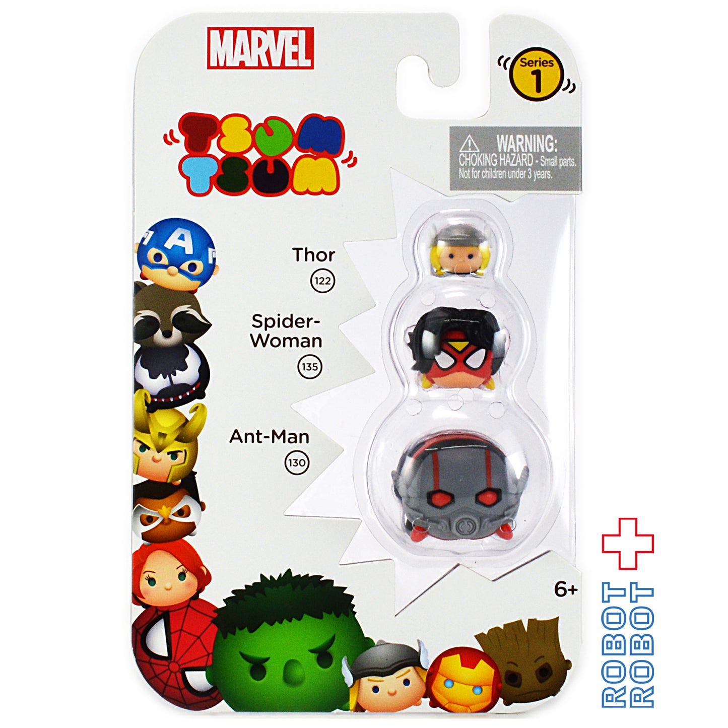 ジャックスパシフィック マーベルツムツム ミニフィギュア 3パック シリーズ1 アントマン スパイダーウーマン ソー