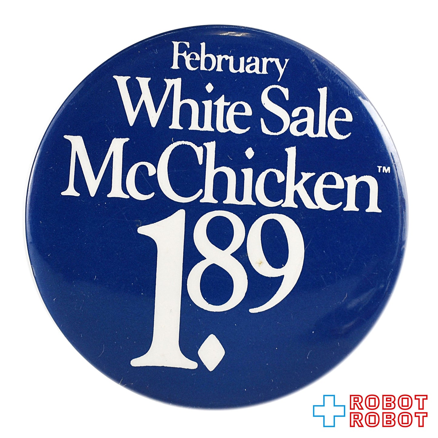 マクドナルド 缶バッジ フェブラリー ホワイトセール マックチキン 1.89