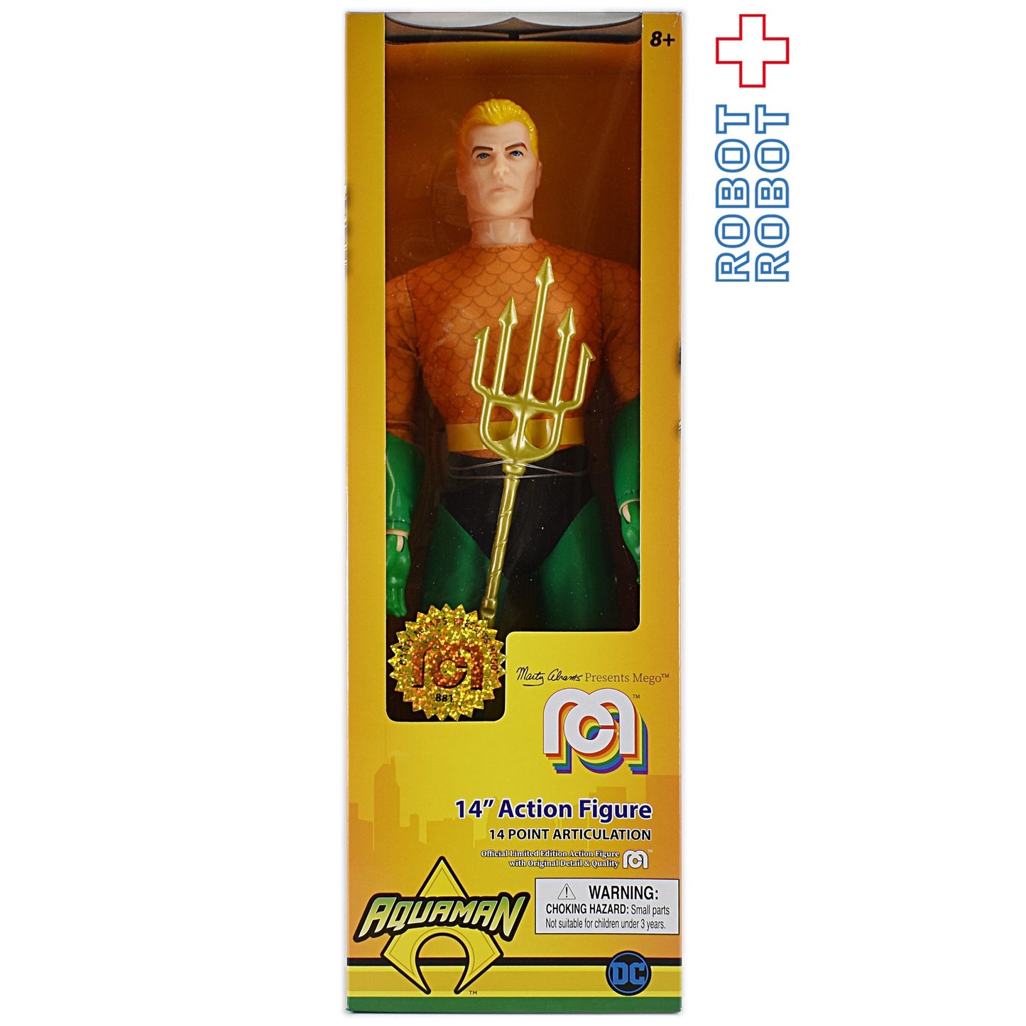 MEGO DC コミックス アクアマン 14インチ レトロ アクション フィギュア