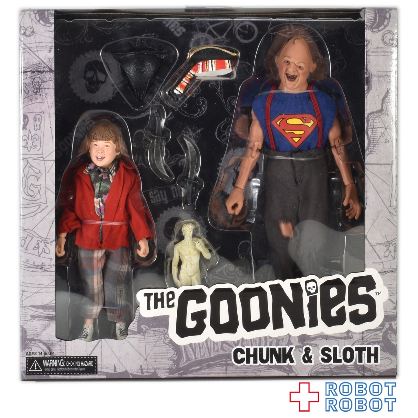 NECA グーニーズ チャンク & スロース 2PK 8インチ アクションドール