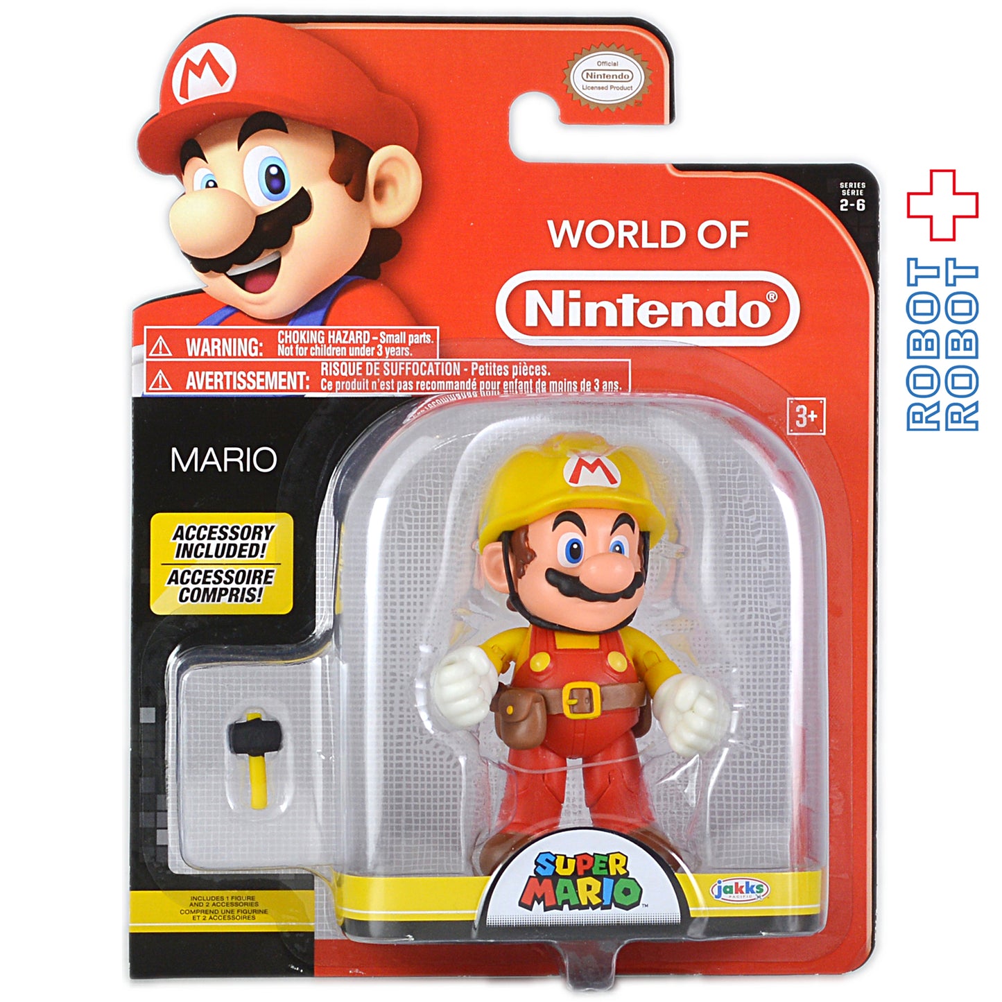 ワールドオブニンテンドー スーパーマリオメーカー ビルダーマリオ 4インチアクションフィギュア