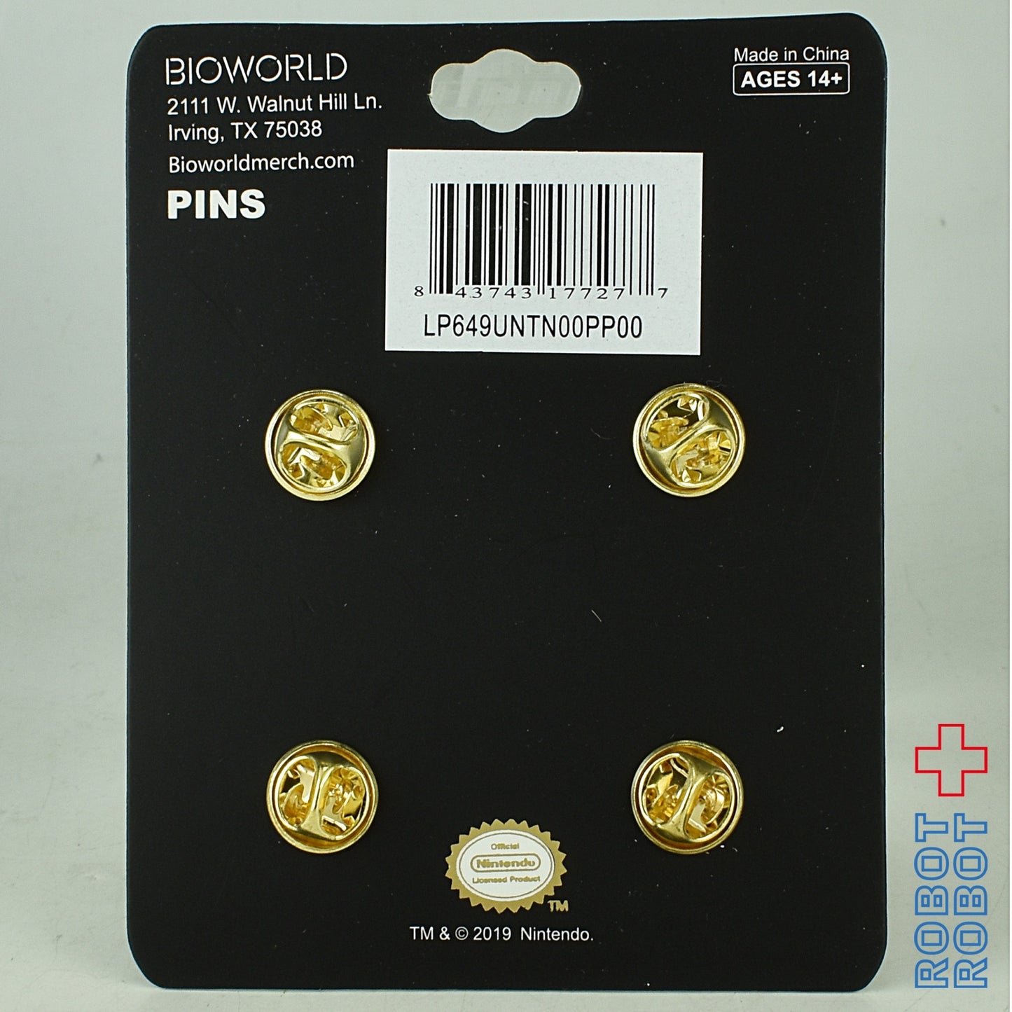 バイオワールド ゼルダの伝説 ピンバッジ 4コセット