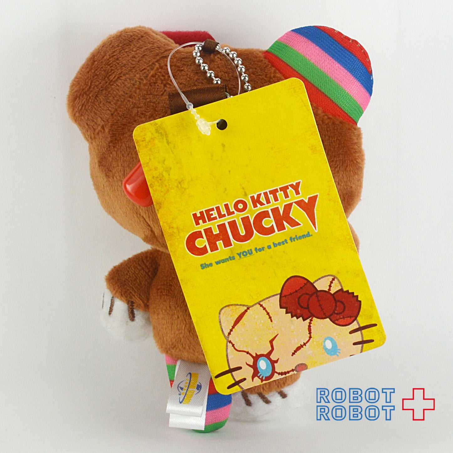 ハローキティ×チャッキー ぬいぐるみキーチェーン クマのぬいぐるみ