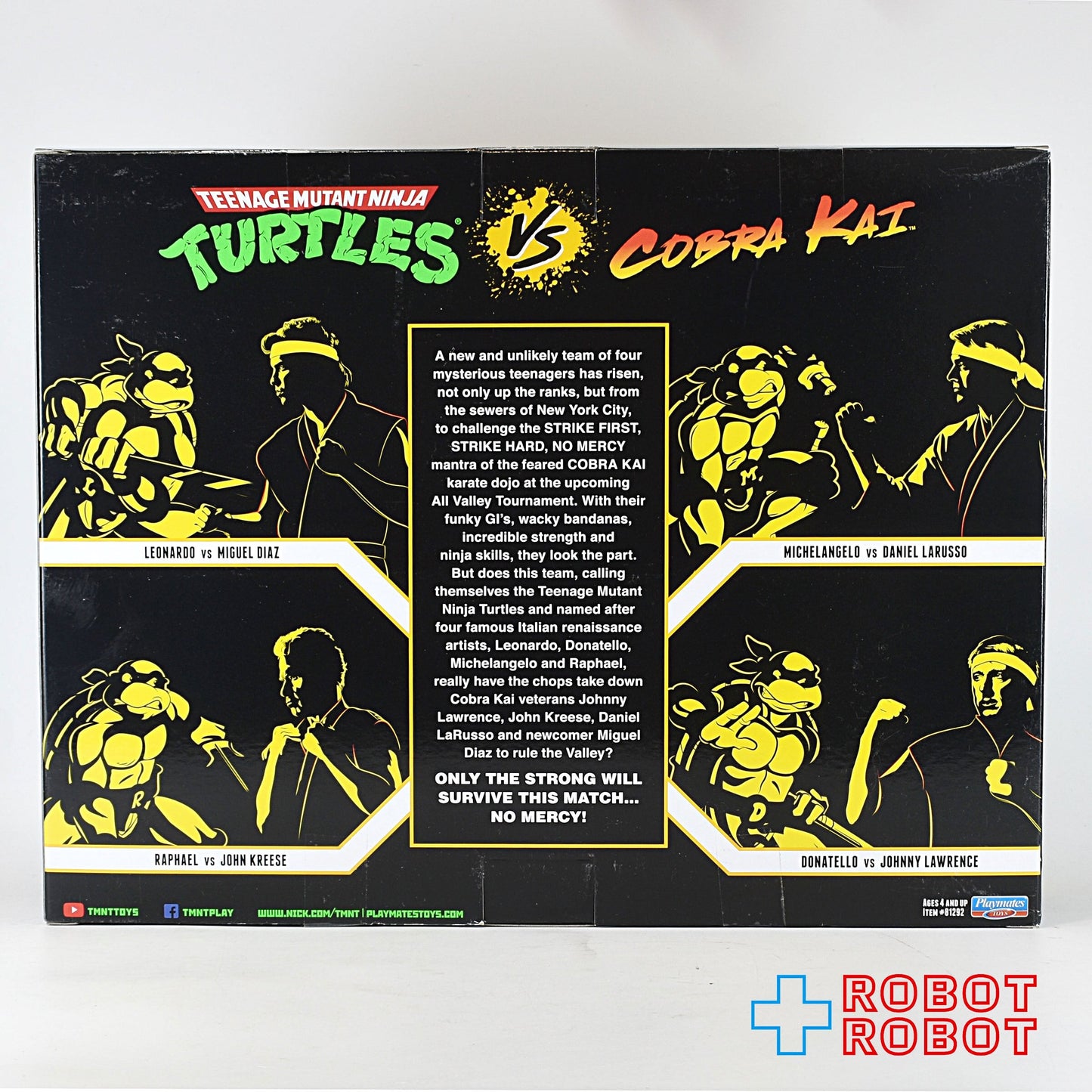 ニンジャ・タートルズ vs コブラ会 ラフ vs ジョン・クリース フィギュア 2体セット 箱入