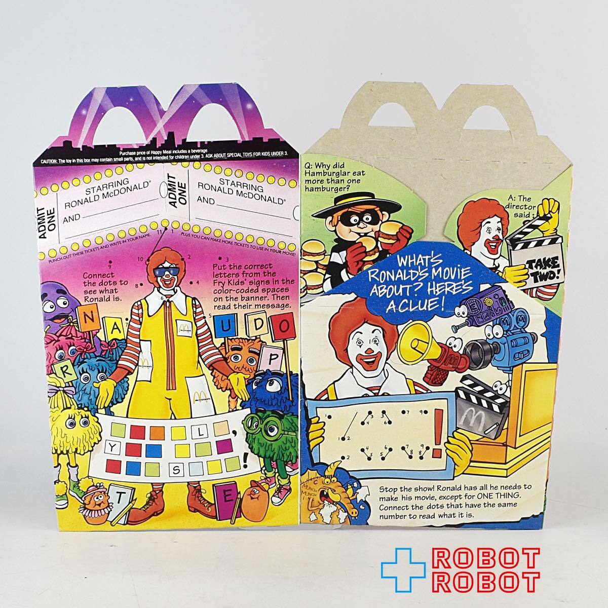 マクドナルド ハッピーセット空箱 メイキングムービー ロナルドとなかまたち バーディー