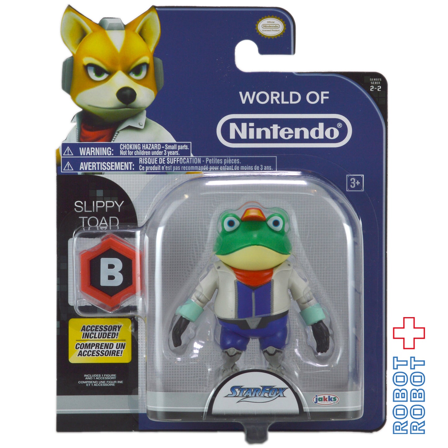 ワールドオブニンテンドー スリッピートード(スターフォックス) 4インチアクションフィギュア