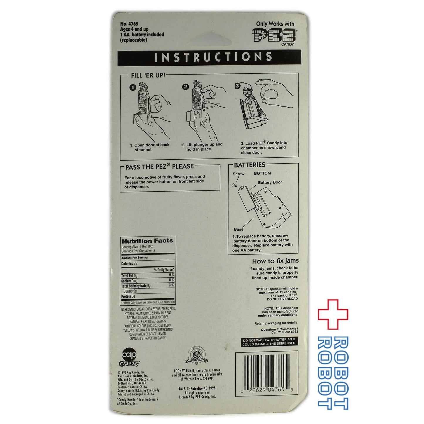 PEZ ルーニーチューンズ ワイリー・コヨーテ キャンディーハンダー