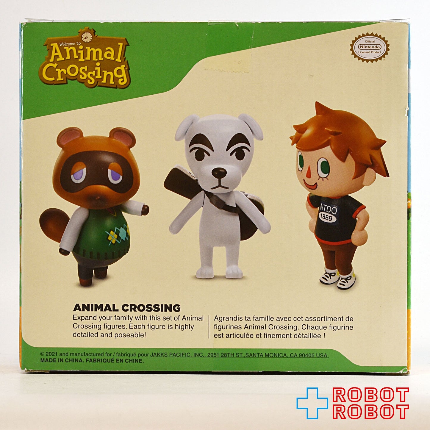 ワールドオブニンテンドー どうぶつの森 たぬきち 村人 とたけけ 2.5インチアクションフィギュア 3パック 未開封