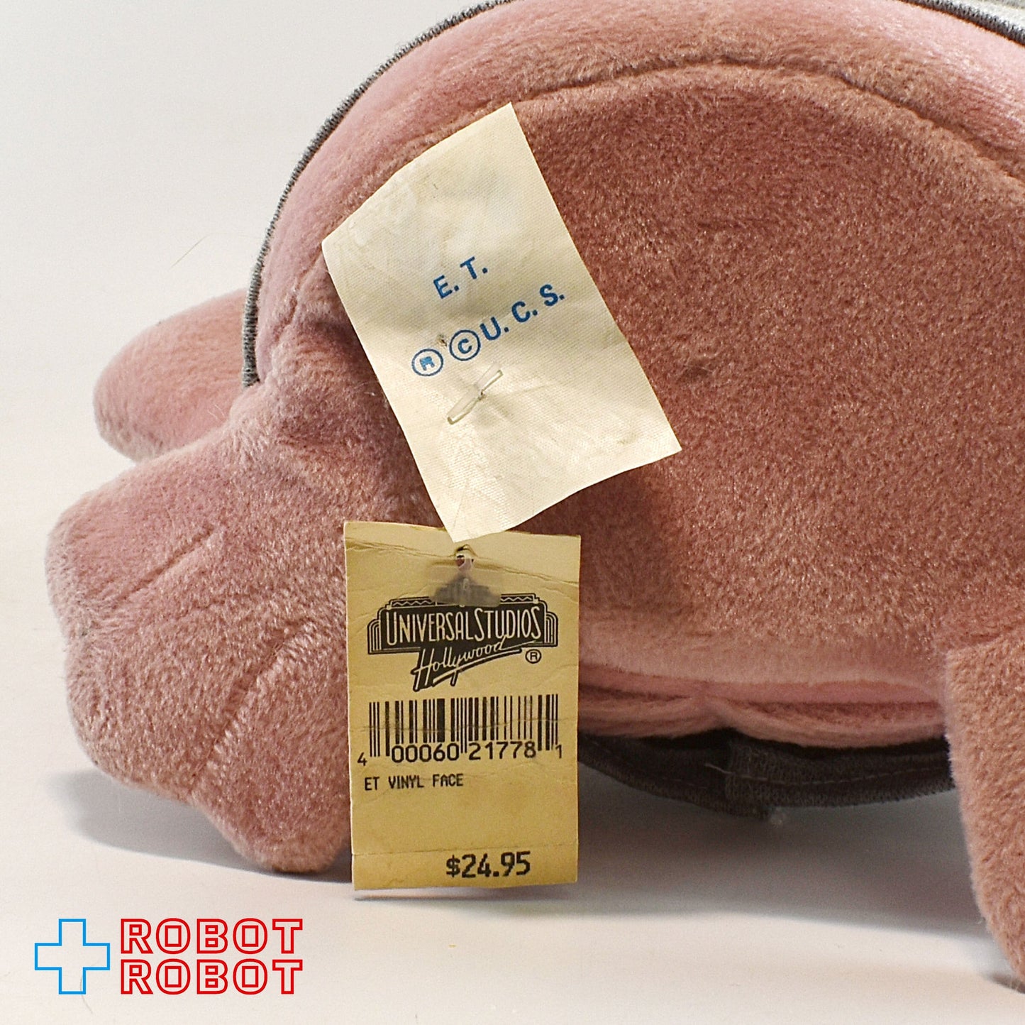 ユニバーサルスタジオハリウッド E.T. ぬいぐるみ グレイ・パーカー 30cm 顔ソフビ 紙タグ付き