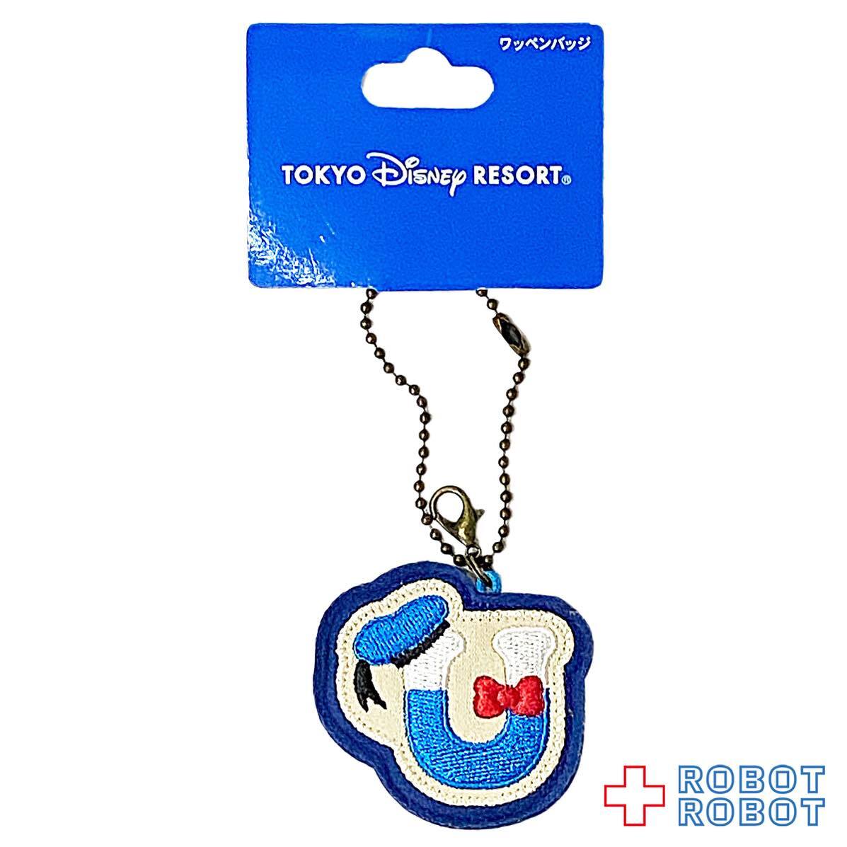 TDR 東京ディズニーリゾート ミッキー&フレンズアルファベットデザインワッペンバッジ U ドナルド