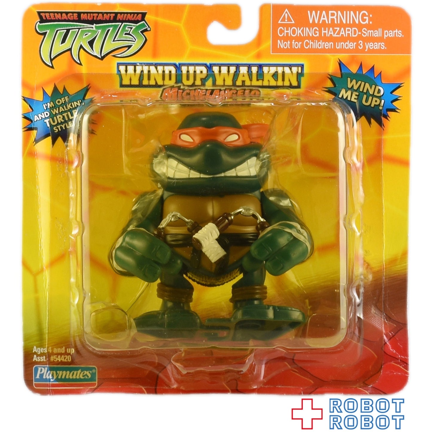 プレイメイツ タートルズ TMNT ワインドアップ ミケランジェロ