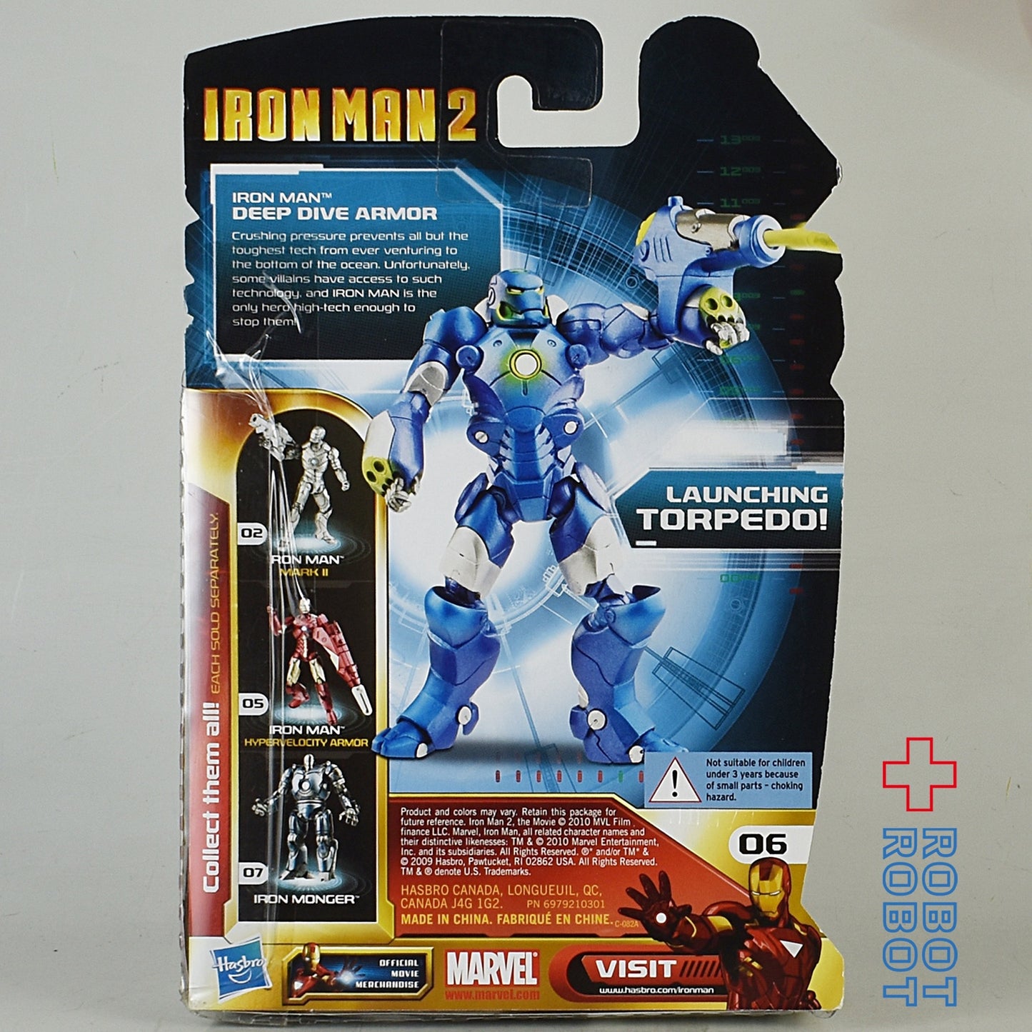 ハズブロ アイアンマン2 ディープ ダイブ アーマー アクションフィギュア