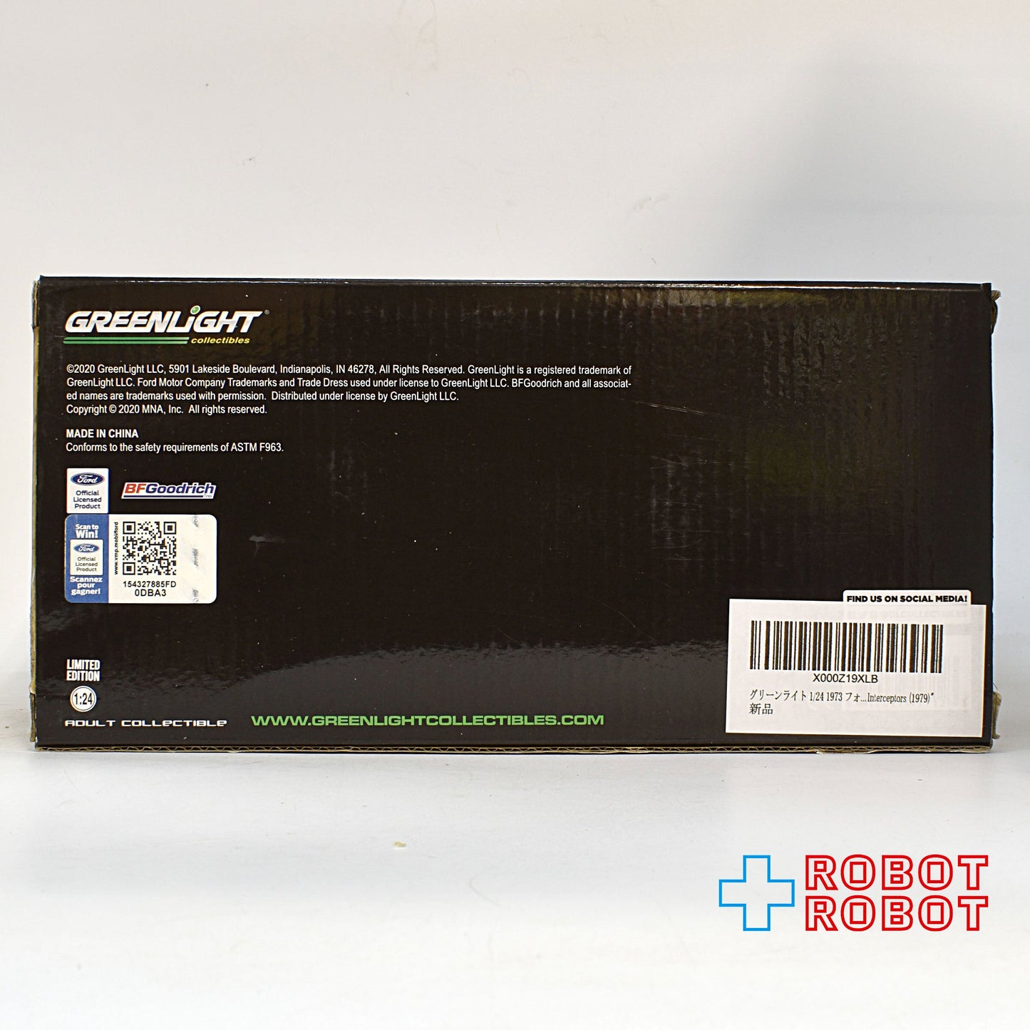 グリーンライト Last of the V8 Interceptors マッドマックス 1973 フォード ファルコン VB ウェザードバージョン 1/24 ダイキャストカー 未開封