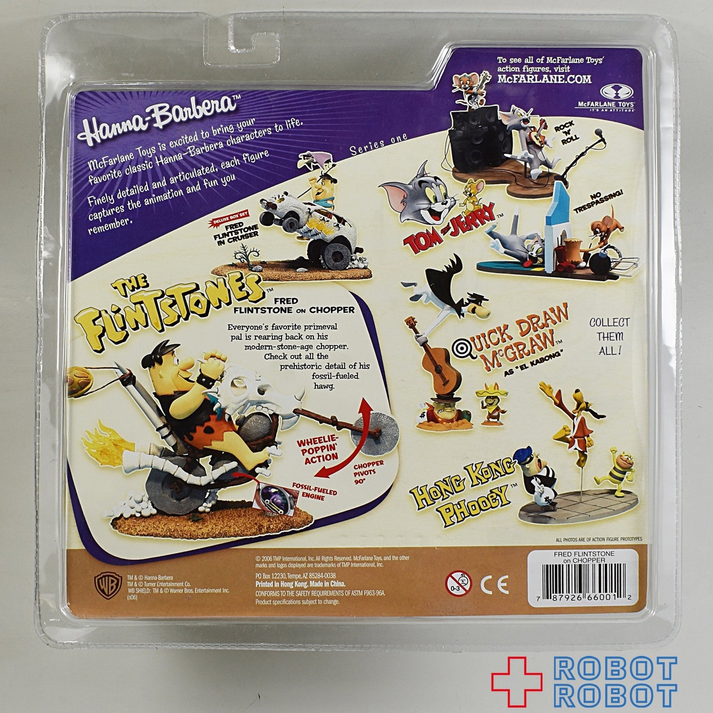 マクファーレン ハンナバーベラ シリーズ1 フリントストーン フレッドとチョッパー アクションフィギュア