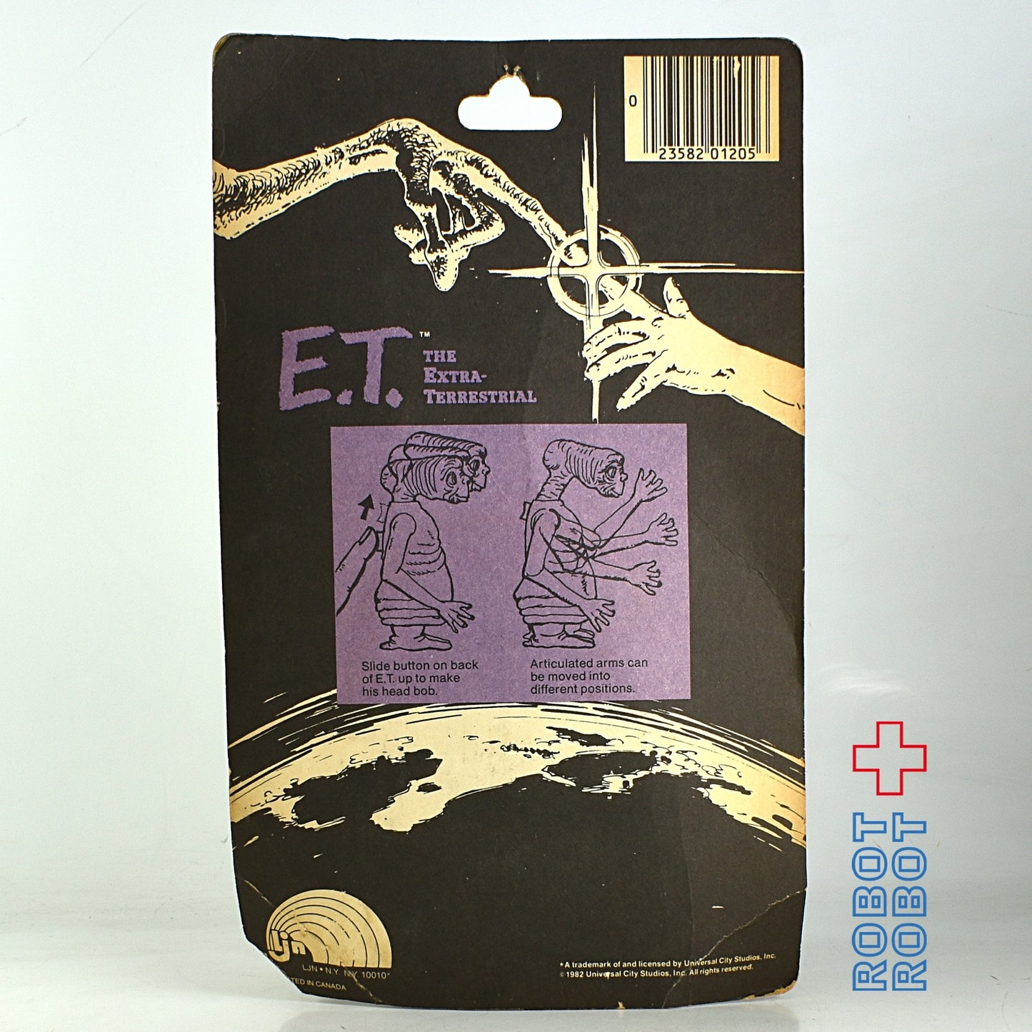 LJN E.T. アクションフィギュア メイドインUSA 未開封 ※台紙にシワ