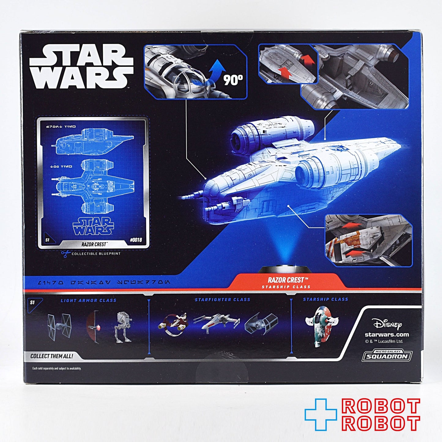 スター・ウォーズ マイクロ・ギャラクシー 1/72スケールフィギュア 8インチ スターシップ・クラス レイザー・クレスト ジャズウェアズ社