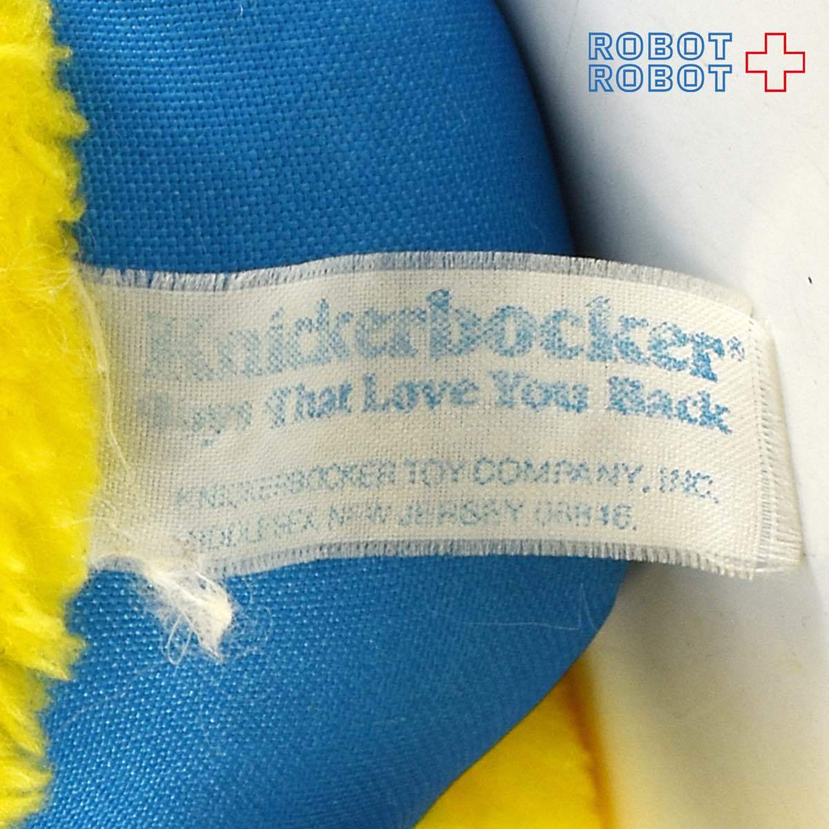 ニッカーボッカー パックマン 水色シャツ ハングリーフォーユウ ぬいぐるみ人形 1980's