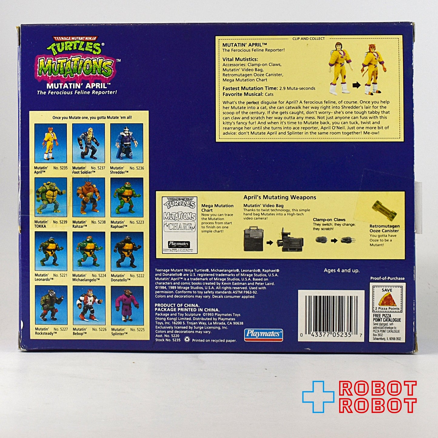 ティーンエイジ・ミュータント・ニンジャ・タートルズ ミューテーションズ ミュータント エイプリル アクションフィギュア 未開封