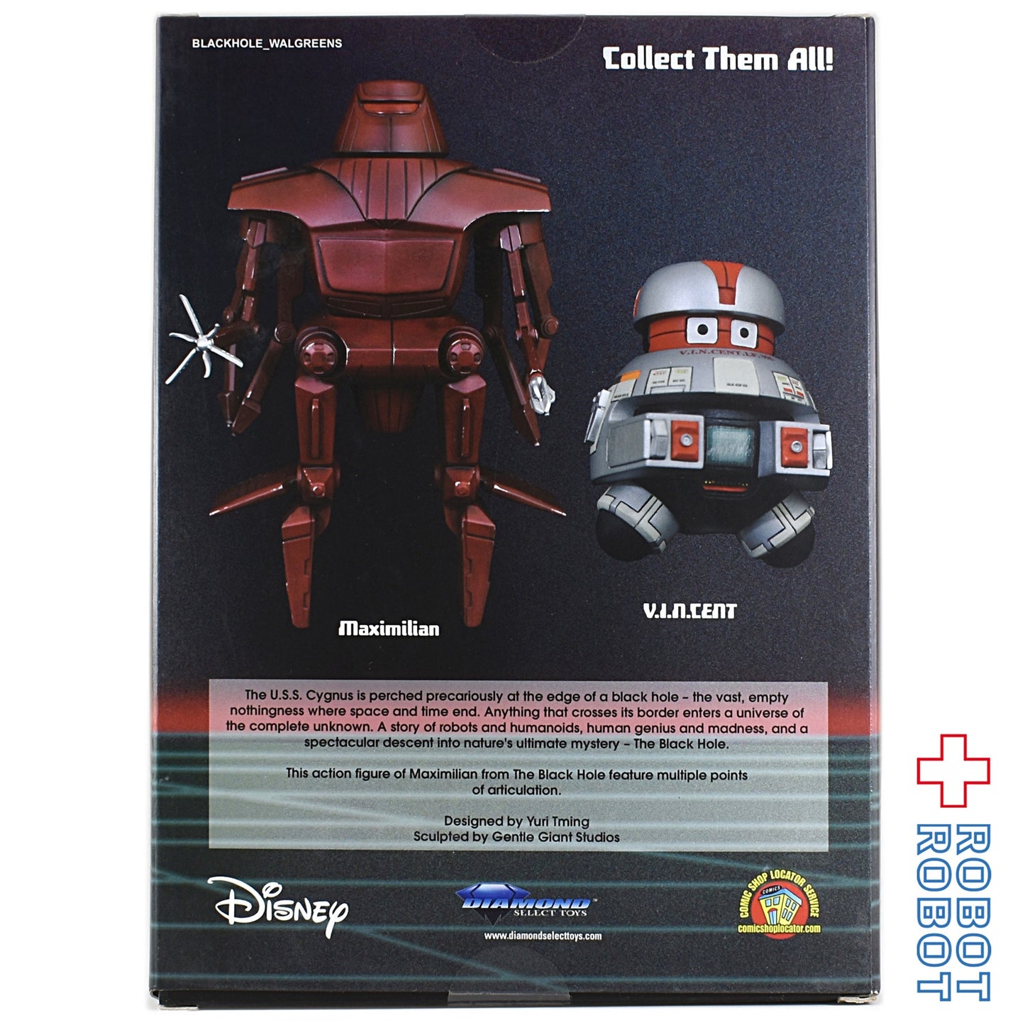 ダイアモンドセレクト ブラックホール ヴィンセント & ボブ マクシミリアン アクション フィギュア 2種セット
