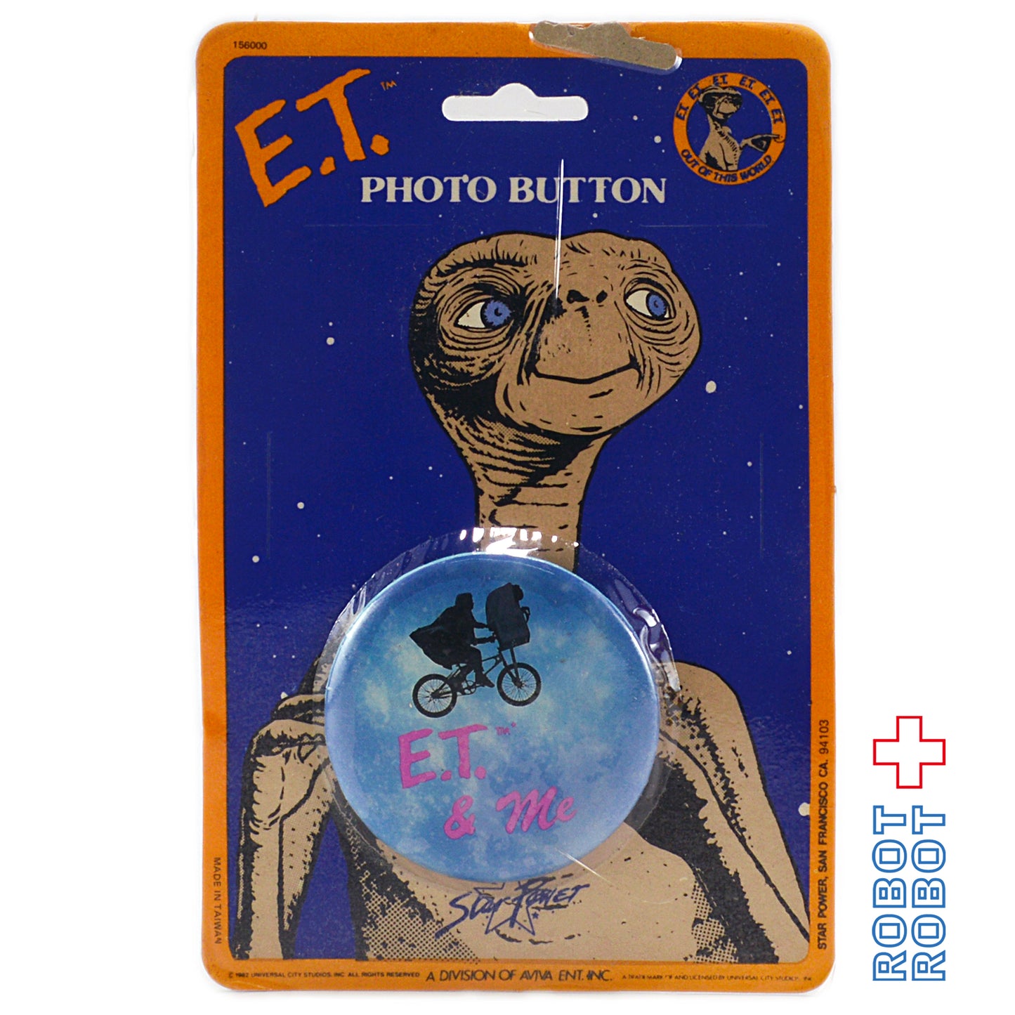 Aviva E.T 缶バッジ E.T. & Me 台紙入