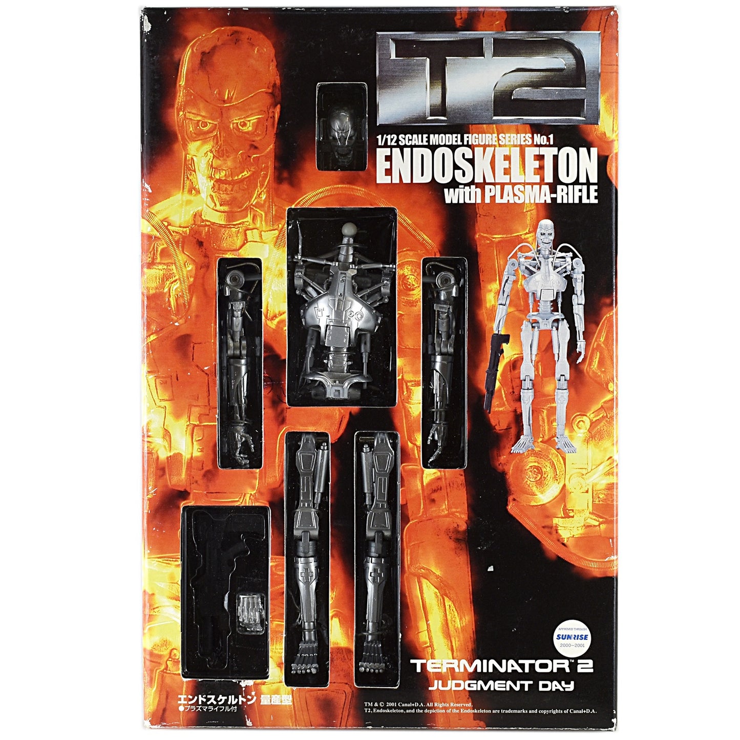 T2 ターミネーター2 T-800 1/12 エンドスケルトン w/ プラズマライフル モデルフィギュア