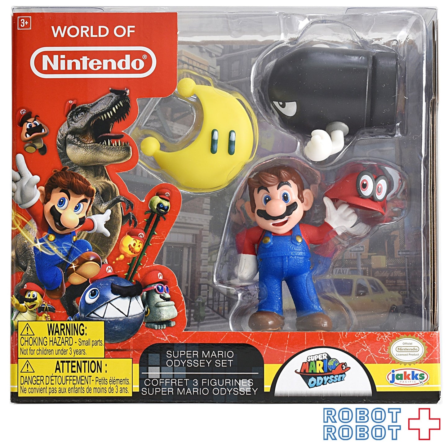 ●ワールドオブニンテンドー マリオオデッセイ マリオ & パワームーン & キラー 2.5インチ アクションフィギュア