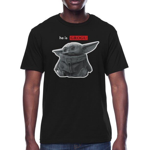 スター・ウォーズ Tシャツ Star Wars The Mandalorian Grogu He is Grogu Black