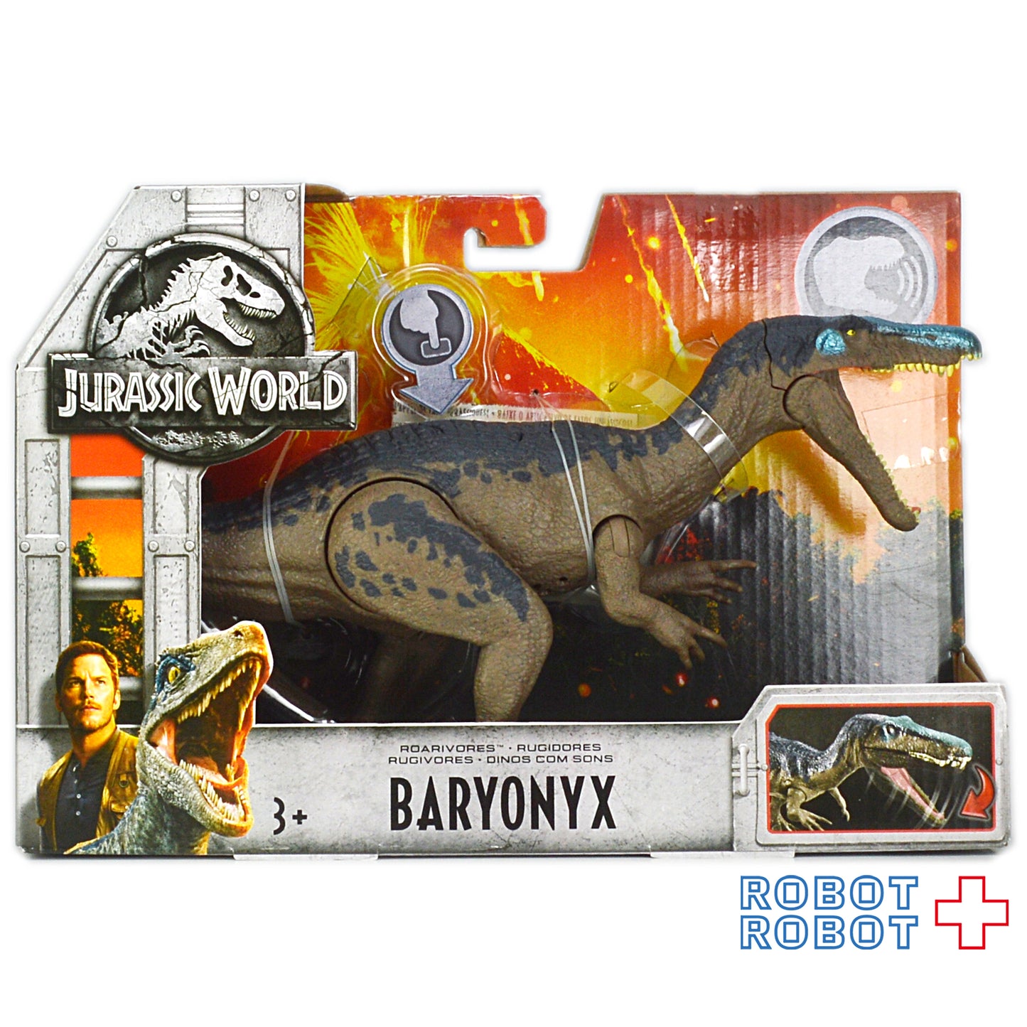 ジュラシックワールド 炎の王国 ロアーボアーズ アクションフィギュア バリオニクス