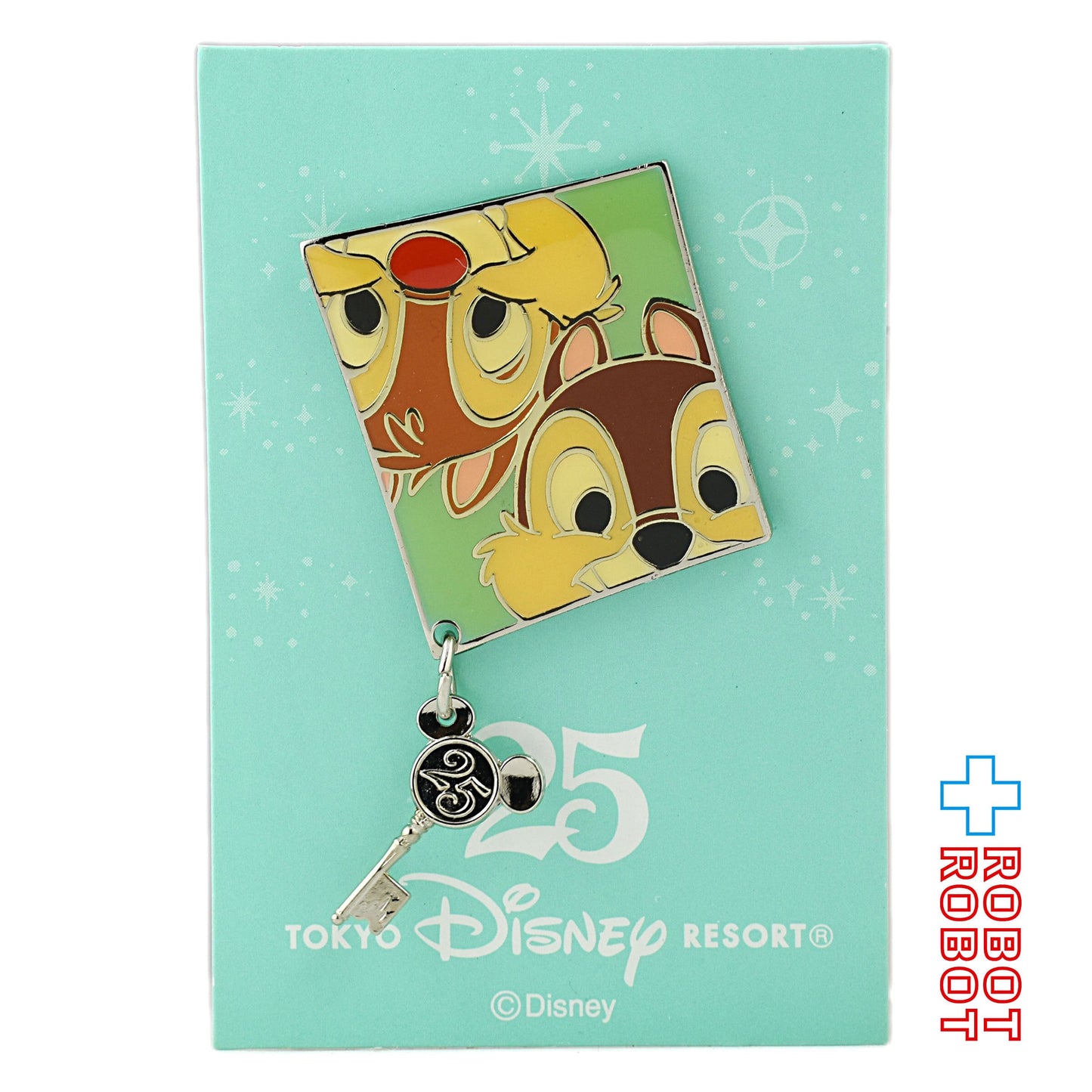 TDR 東京ディズニーリゾート 25周年記念 来園者配布品 チップ&デール ピンズ キャラクタースケッチ 開封